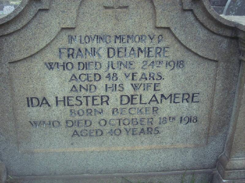 DELAMERE Frank -1918 & Ida Hester BECKER -1918
