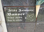 BAUSER Alida Antonette 1981-2022