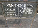BERG Andries, van den 1940-2014 & Katrina Suignette 1942-