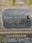 HAMMAN Johannes Willem Kok 1919-1949