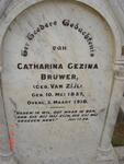 BRUWER Catherina Gezina nee VAN ZIJL 1857-1910