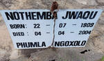 JWAQU Nothemba 1909-2004