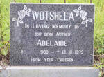 WOTSHELA Adelaide 1900-1973