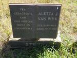 STEYN Aletta J., VAN WYK 1905-1995