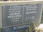 SCHEEPERS George Phillipus 1940-1990 & Jeannie 1940-1998
