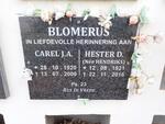 BLOMERUS Carel J.A. 1920-2000 & Hester D. HENDRIKS 1921-2016