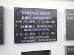 CORNELISSEN Dirk Johannes 1930-2015 & Jacoba Johanna CROUKAMP 1931-2015