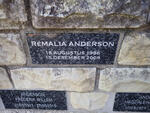 ANDERSON Remalia 1986-2009