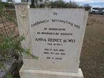 WIT Anna Reinet, de nee DE WIT 1883-1941