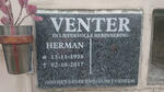 VENTER Herman 1938-2017