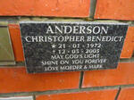 ANDERSON Christopher Benedict 1972-2005