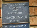 MACKENZIE Alastair & Rosemary 1929-2021