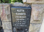 JOUBERT Aletta Elizabeth nee RETIEF 1915-2012