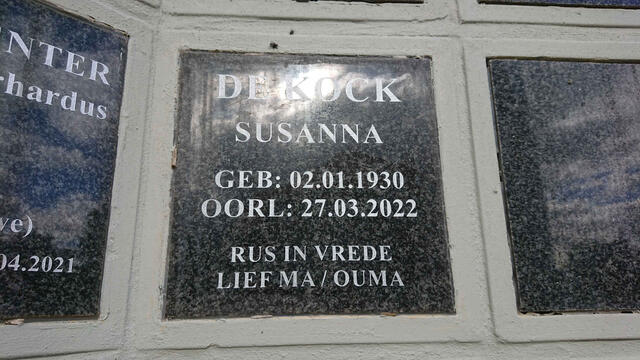 KOCK Susanna, de 1930-2022