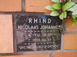 RHIND Nicolaas Johannes 1932-2014
