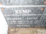 KEMP Xavier 1969-1998 :: KEMP Weandré 1995-1998