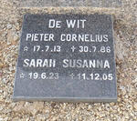 WIT Pieter Cornelius, de 1913-1986 & Sarah Susanna 1923-2005