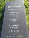 BARNARD Marthinus Christoffel 1920-2000 & Catharina Johanna 1919-2014
