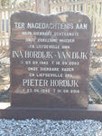 HORDIJK Pieter 1942-2014 & Ina VAN DIJK 1942-2003