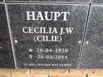 HAUPT Cecilia J.W. 1920-2015