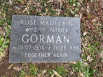 GORMAN Rose Madelain 1906-1989