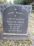 MORRIS Magdalene Frances nee VAN DER BYL 1892-1967