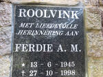 ROOLVINK Ferdie A.M. 1945-1998