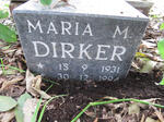 DIRKER Maria M. 1931-1994