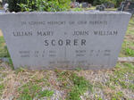 SCORER John William 1905-1986 & Lilian Mary 1913-1993