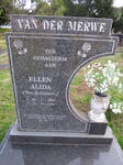 MERWE Ellen Alida, van der nee BRUMMER 1918-2009
