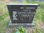 CONRADIE David Gideon 1995-1997