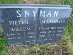 SNYMAN Pieter Willem 1906-1987 & Mathilda HUGO 1909-2001