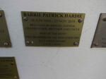 HARDIE Barrie Patrick 1943-2018