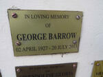 BARROW George 1927-2013