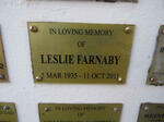 FARNABY Leslie 1935-2011