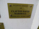 MARSHALL Clayton David 1975-2020