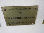 HAMMAN Ivan Harold 1928-2018