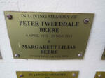 BEERE Peter Tweeddale 1932-2013 & Margaret Lilias 1934-2013