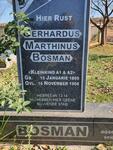 BOSMAN Gerhardus Marthinus 1899-1908