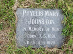 JOHNSTON Phyllis Mary 1891-1979