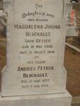 BLIGNAULT Andries Petrus  1852-1934 & Magdalena Josina GEYSER 1855-1914
