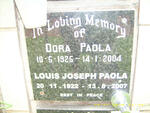 PAOLA Louis Joseph 1922-2007 & Dora SAAD 1925-2004