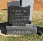 WILSON Annette Iris 1949-2008
