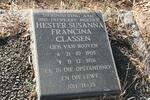 CLASSEN Hester Susanna Francina nee VAN ROOYEN 1905-1976