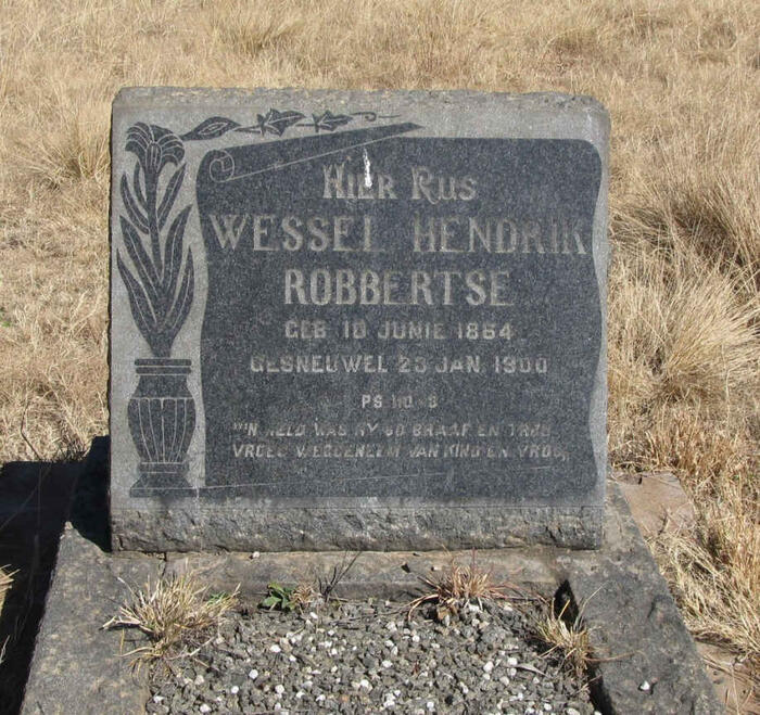 ROBBERTSE Wessel Hendrik 1864-1900