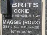 BRITS Ockie 1930-2011 & Maggie ROUX 1933-2022