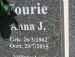 FOURIE Anna J. 1962-2015