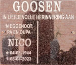GOOSEN Nico 1944-2023