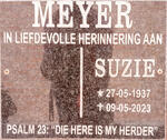 MEYER Suzie 1937-2023