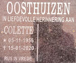 OOSTHUIZEN Colette 1956-2020